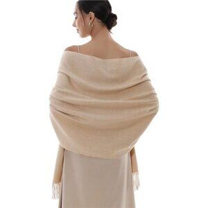 Large Pashmina Shawl Wrap Soft Warm Winter Scarf for Women Evening Dresses